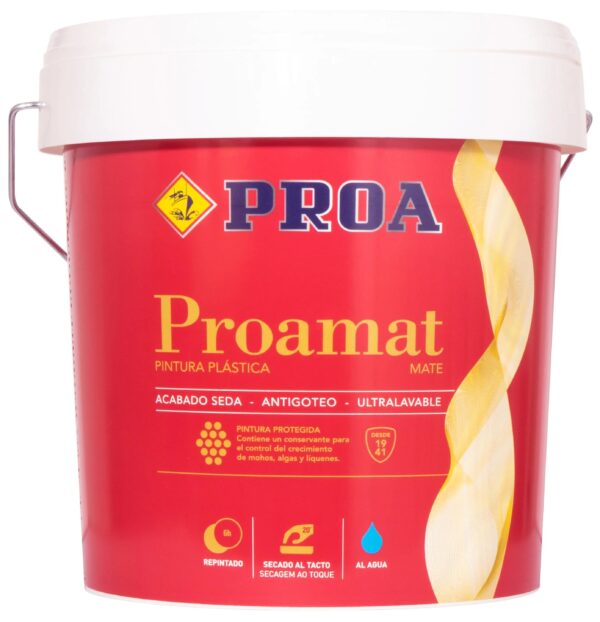 Pintura plástica PROAMAT 15L Antimoho Mate (1)